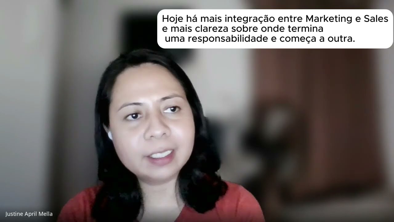 Justine April Mella, Sales da Shine Bright Cleaning Services, em vídeo de depoimento